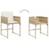 Set comedor de jardín 9 pzas con cojines ratán sintético