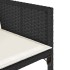 Set de muebles jardín 5 pzas con cojines ratán sintético
