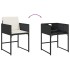 Set de muebles jardín 5 pzas con cojines ratán sintético