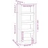 Estantería madera maciza de pino marrón miel 50 x 35 x 125,5