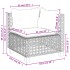 Set de muebles de jardín 6 pzas y cojines ratán sintético