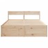 Estructura de cama sin colchón madera de pino blanco 150x200