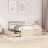 Estructura de cama sin colchón madera de pino maciza 120x200