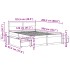 Estructura de cama sin colchón madera de pino maciza 120x200
