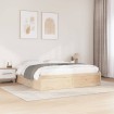 Estructura de cama sin colchón madera maciza de pino 180x200 cm