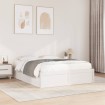 Estructura de cama sin colchón madera maciza de pino 160x200 cm