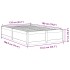 Estructura de cama sin colchón madera de pino blanco 135x190