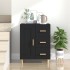 Aparador de madera contrachapada negro 69,5x34x90