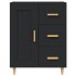 Aparador de madera contrachapada negro 69,5x34x90