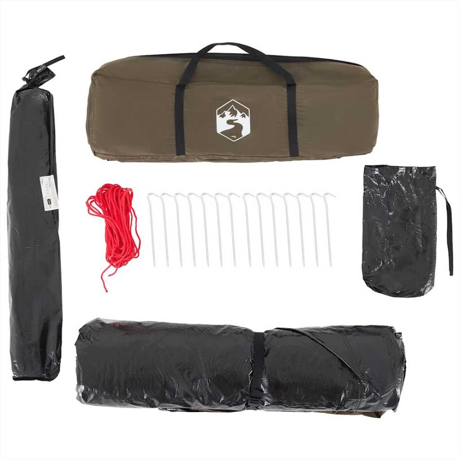 Tienda de pesca 4 personas impermeable verde