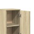 Set de muebles de baño 3 pzas madera contrachapada roble
