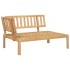 Set de sofás de palets de jardín y cojines 3 pzas madera