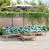 Set de sofás de palets de jardín y cojines 4 pzas madera