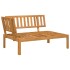 Set de sofás de palets de jardín 4 pzas madera maciza de