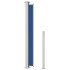 Toldo lateral retráctil para patio azul 220x500