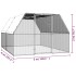 Jaula gallinero de acero galvanizado 3x4x2