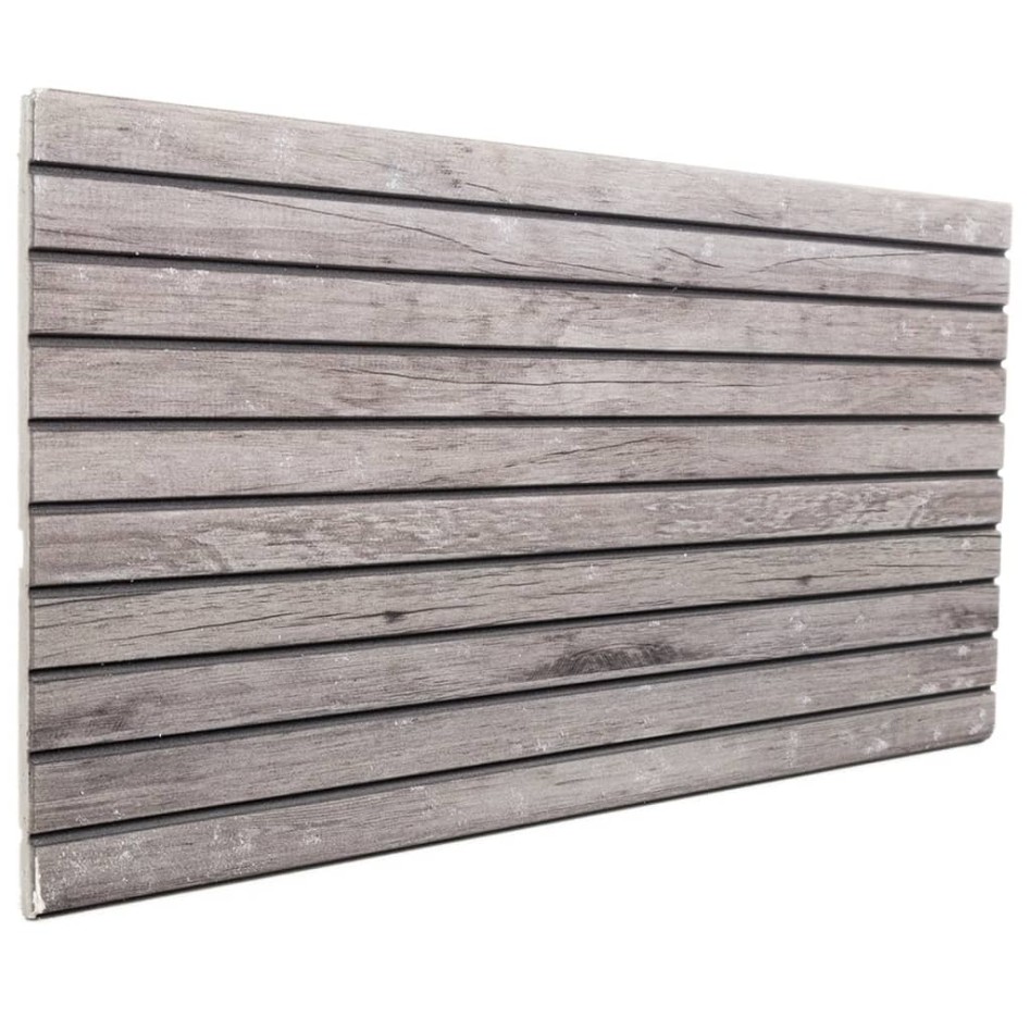 Paneles de pared 3D 5 unidades EPS gris 100x50
