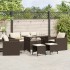 Set sofás de jardín 6 piezas y cojines ratán sintético