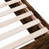 Estructura de cama madera de ingeniería roble ahumado