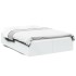 Estructura de cama madera de ingeniería blanca 135x190