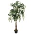 Árbol de wisteria artificial 1470 hojas verde y blanco 200