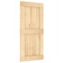Puerta corredera con herrajes madera maciza de pino 95x210