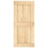 Puerta corredera con herrajes madera maciza de pino 95x210