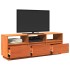 Mueble de TV madera maciza de pino marrón cera 140x37x50