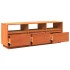 Mueble de TV madera maciza de pino marrón cera 140x37x50