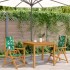 Sillas de jardín 2 uds madera acacia y tela estampado de