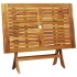 Set de comedor jardín 5 pzas polipropileno madera maciza