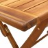 Set de comedor jardín 5 pzas polipropileno madera maciza