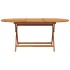 Set de comedor jardín 7 pzas polipropileno madera maciza