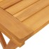 Set de comedor de jardín plegable 3 pzas madera maciza