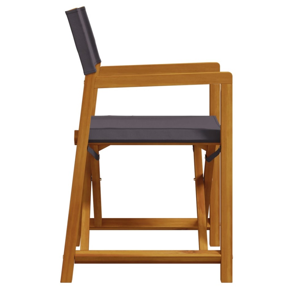 Sillas de jardín plegables 8 unidades tela gris