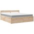 Cama con cajones y colchón madera maciza de pino 180x200