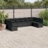 Set de sofás de jardín 10 pzas cojines ratán sintético