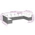 Set de sofás de jardín 10 pzas cojines ratán sintético