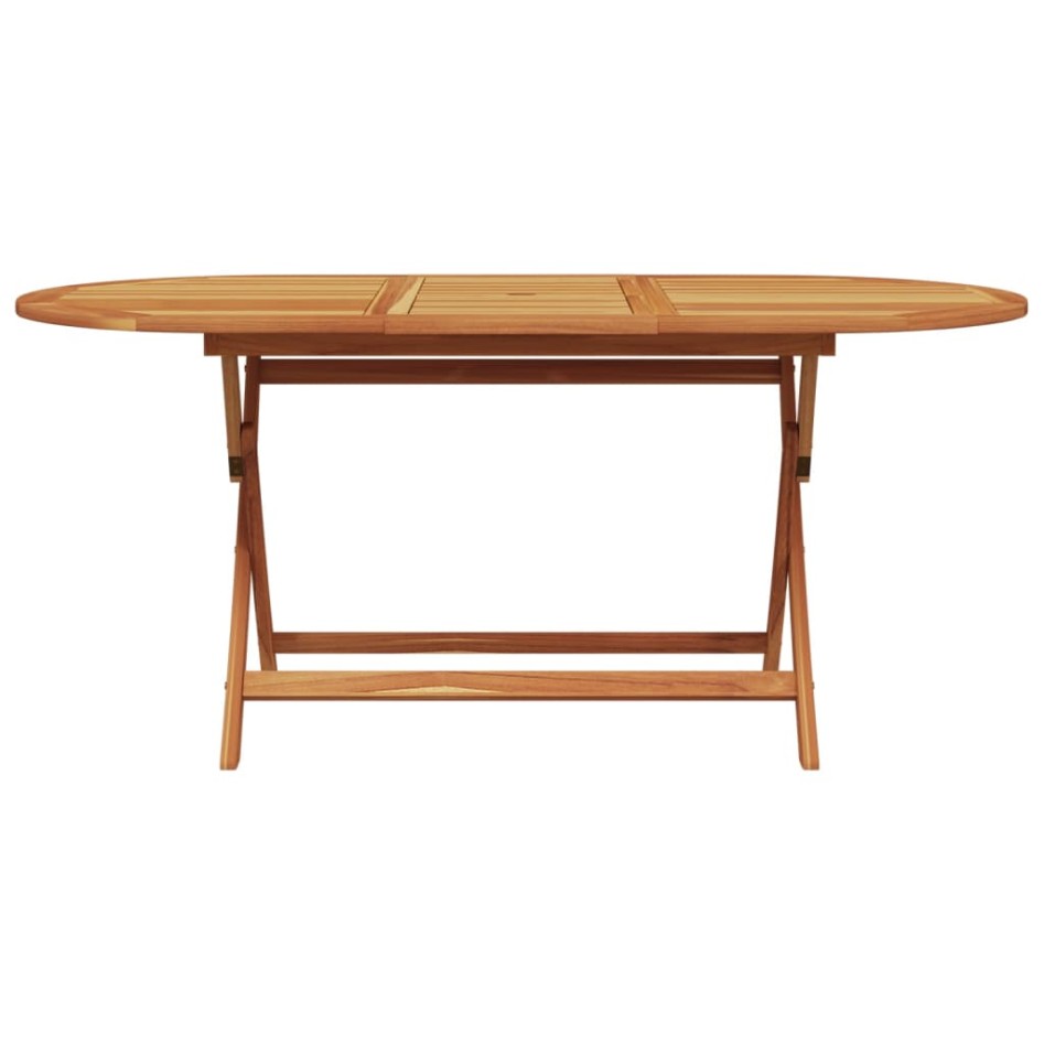 Set de comedor de jardín 7 pzas ratán PE madera acacia