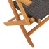 Set de comedor de jardín 7 pzas ratán PE madera acacia