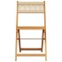 Set de comedor jardín 5 pzas polipropileno madera maciza
