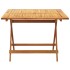 Set de comedor de jardín 5 pzas tela madera maciza gris