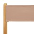 Set de comedor de jardín 5 pzas tela madera maciza gris