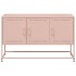 Mueble para TV de acero rosa 100,5x39x60,5