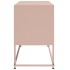 Mueble para TV de acero rosa 100,5x39x60,5