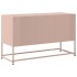 Mueble para TV de acero rosa 100,5x39x60,5