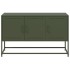 Mueble para TV de acero verde oliva 100,5x39x60,5