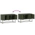 Mueble para TV de acero verde oliva 100,5x39x60,5