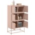 Aparador de acero rosa 68,5x38,5x123,5