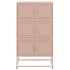 Aparador de acero rosa 68,5x38,5x123,5